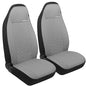 GIANT PANDA Front Seat Covers for Bucket Seats, Faux Leather Seat Covers Universal for Most Cars SUV and Mini Van (Grey) - color: Grey