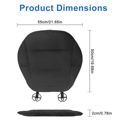 Car Seat Cushion, Thin Seat Cushion 0.78in, Office Chair Cushion, Car Seat Cushions for Driving, Summer Breathable Driver Seat Cushion for Long Sitting Relief, Car Seat Pad (Black)