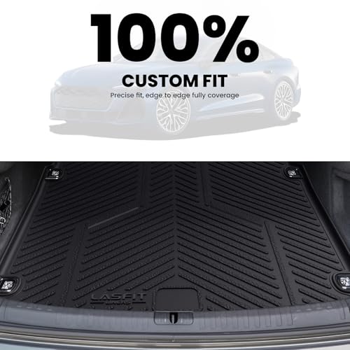 LASFIT Cargo Mat for Audi A5/S5 2025-2026(New Body), Custom Fit All-Weather TPE Trunk Mat for Audi Accessories, Waterproof, Easy to Clean, Black - size: 3)2025-2026|For Audi A5 New Body|Cargo Mat