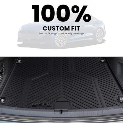 LASFIT Cargo Mat for Audi A5/S5 2025-2026(New Body), Custom Fit All-Weather TPE Trunk Mat for Audi Accessories, Waterproof, Easy to Clean, Black - size: 3)2025-2026|For Audi A5 New Body|Cargo Mat