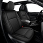 AOMSAZTO Custom Fit Seat Covers for Toyota Highlander 2014-2019 3-Rows 7 Seats, Second Row W/Captain Chairs Full Set Faux Leather Car Seat Cover Black - color: Black, size: Highlander 2014-2019 7 Seats