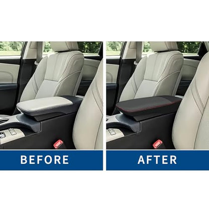 Compatible with Center Console Armrest Cover for Toyota Avalon 2013 2014 2015 2016 2017 2018 Leather Arm Rest Storage Box Lids Cushion Protector Pad