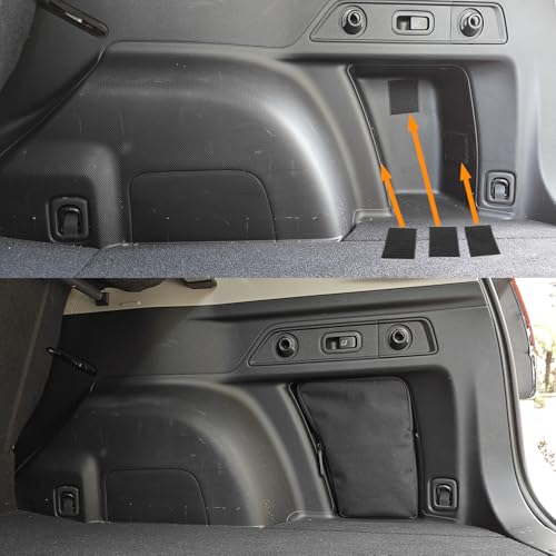 Trunk Upgrade, Trunk Organizer Pocket Bag, Trunk Cubby Storage bag, Cargo side pocket For Subaru Forester SK 2024 2023 2022 2021 2020 2019,Black, 2 pcs (Driver's side+Passenger's side) - style: Driver's side+Passenger's side, Trunk Storage bag