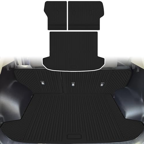 Cargo Liners Backrest Mat for Kia Sportage Accessories 2017-2022 with Hook&Loop Rear Trunk Mat Rear Seat Back Cover Protector All Weather 3 PCS - color: Kia Sportage 2017-2022, size: Backrest Mat + Trunk Mat