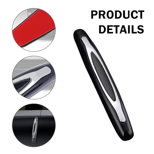 4PCS Car Door Edge Guards, Anti-Scratch Auto Side Door Edge Guard Trim Strip, Self Adhesive Vehicle Doors Protector Bumper Guard, Universal Auto Exterior Accessories (Black)