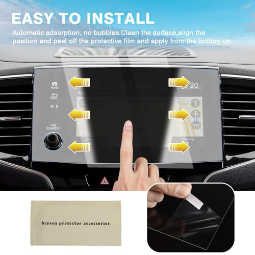 [Upgrade 2 Pack Screen Protector for 2019-2022 Honda Pilot 8 Inch [No Glare & Fingerprint] for Touchscreen, 9H Tempered Glass Navigation Screen Coverr - size: 2019-2022 Honda Pilot