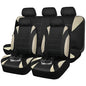 CAR PASS Waterproof Car Seat Covers Full Sets, Universal Fit Seat Covers for Cars, EVA Neoprene Seat Cover Set Full Sets, Interior Covers for Auto SUV,Vans,sedans, Trucks,(Black and Beige) - color: Beige Full Sets