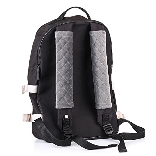 Amooca Soft Automotive Seat Belt Cover Seatbelt Shoulder Pad Neck Protector Cushions Universal Fit SUV Trucks Backpack 2 PCS Dark Grey 10.2in - color: Dark Grey, size: 10.2in-2pc