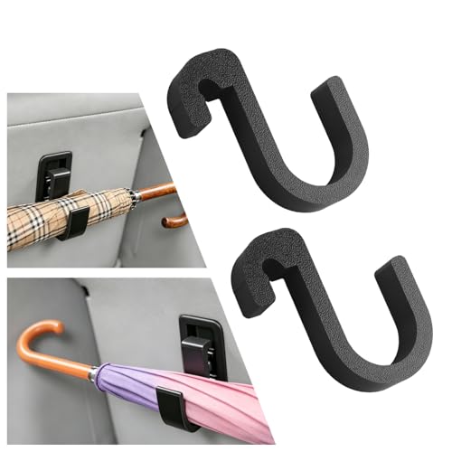 2PCS Double Car Umbrella Hook,No Drilling Car Umbrella Holder Stable Placement of Umbrellas for Trunks,Non-Wobbly Umbrellas Holder for Cars Interior Accessories as Cars Hook (One Hook) - color: One Hook