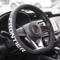 XITER Leather Steering Wheel Cover for Frontier 2022-2026,with Frontier Logo - color: Frontier 2022-2026,With "Frontier" LOGO