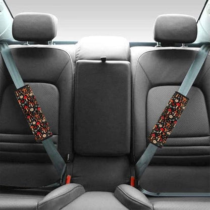 Dreaweet Mushroom Seatbelt Covers for Women Soft Comfort Seat Belt Cover Pad 2 Pack Cute Car Accessories Seatbelt Cushions Universal Car Seat Shoulder Strap Pads - color: Mushroom