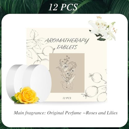 12Pcs Scented Tablets – Subtle Scent (Rose + Lily) - color: Z Rose + Lily