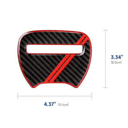 Steering Wheel Cover Decals for 2014-2023 Dodge Durango Accessories Interior Stickers, Red - color: Steering Wheel Trim
