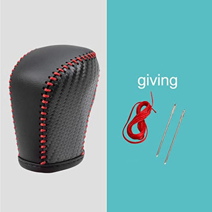 Auto Car Leather Gear Shift Knob Cover for Honda Civic 10th Gen 2021 2020 2019 2018 2017 2016 Accessories (B) - color: B