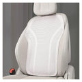 Summer Car Seat Cushion Perforated Breathable Ventilated Non-Slip All-Season Auto Cushion Pad(White,Back Cushion) - color: White, size: Back cushion