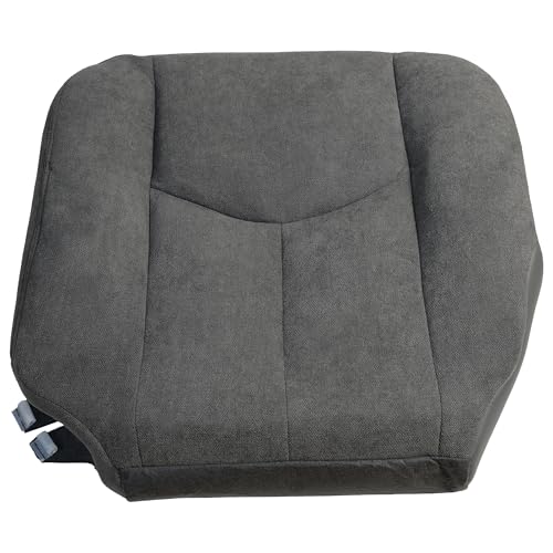 Driver Side Automotive Seat Cover Seat Bottom Cushion for 2003-2007 GMC Sierra 1500 2500 3500 1500HD 2500HD - Gray - size: Seat Cover & Foam