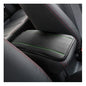 Ziciner Car Center Console Armrest Pad, 12.6X 7.2 Inch PU Leather Waterproof Auto Armrest Seat Box Cover Protector, Universal Car Interior Accessories (Black & Green) - color: Black & Green