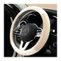 Zpana Car Steering Wheel Cover, 15" Linen Breathable Soft Anti-Slip Full Surround Vehicle Steering Wheel Protector, Automobile Interior Protection, Universal for Sedan Truck SUV (Beige) - color: Beige