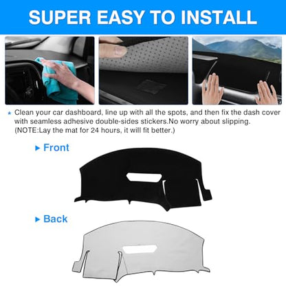 Autorder Dashboard Cover Mat for Chevy Chevrolet Camaro 1997 1998 1999 2000 2001 2002 Accessories Dash Cover Upgrade Velvet Dash Mat Sunshade Glare UV Rays Protector - size: 1997-2002 Camaro
