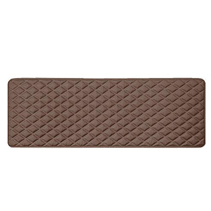 FH Group F16501BROWN-14 Deluxe Heavy Duty Faux Leather Diamond Pattern Multi-Purpose Brown Automotive Cargo Liner fits most Cars, SUVs, and Trucks, 14 inches - color: Brown, size: 40 x 14 Inches