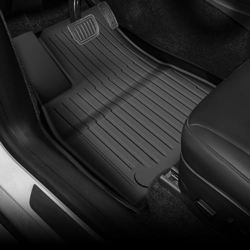 OEDRO Floor Mats Fits for Tesla Model Y 5-Seater 2024-2020 Custom Fit All Weather TPE Automotive Interior Cargo Liners Trunk Mats Accessories for Model Y (NOT for Model Y Juniper) 6 Pcs Mats Set - style: 2020-2024 Model Y 5-Seater