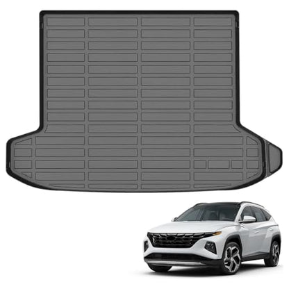 Auxko All Weather Cargo Liner Fit for 2026 2025 2024-2022 Hyundai Tucson (NOT for Hybrid or phev) TPE Trunk Mat Tucson Accessories All Season Odorless Anti-Slip Black - size: tucson gas|2022-2026|cargo mat