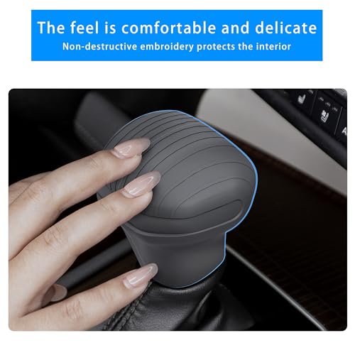 Silicone Gear Shifter Trim Cover for Sienna 2021-2025,Center Console Gear Shift Head Protection Cover Automatic Gear Shift Knob Cover Interior Accessories
