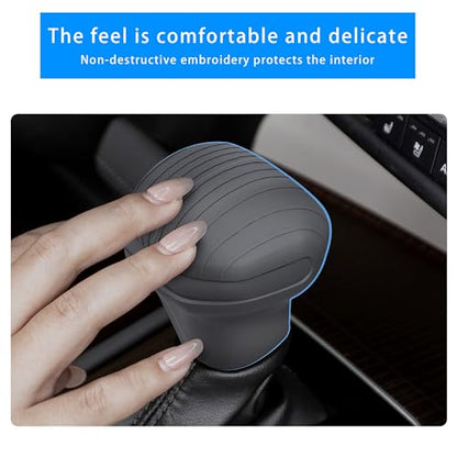 Silicone Gear Shifter Trim Cover for Sienna 2021-2025,Center Console Gear Shift Head Protection Cover Automatic Gear Shift Knob Cover Interior Accessories