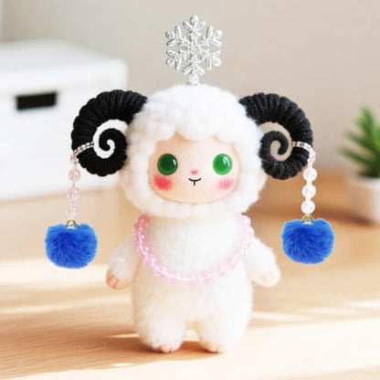 Tupalizy 50PCS Fluffy Pom Poms Charms Soft Fuzzy Faux Fur Puff Ball Pendant for Keychains Bracelets Earrings Jewelry Making Tassels Bags DIY Crafts Party Favors Gifts Accessories - color: Blue