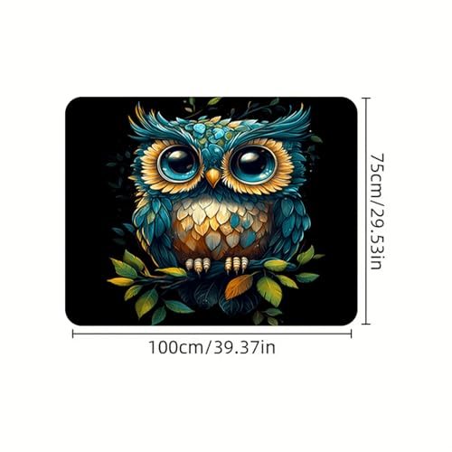 Universal Car Trunk Mat, All Weather Trunk Protection Cargo Liner, Stylish Vehicle Interior Accessories, Durable Cargo Mat Rear Trunk Line Suitable for Most Car (Cute Owl Print, 29" x 39") - color: Cute Owl Print