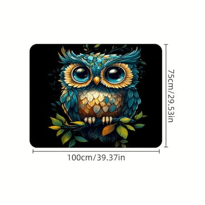 Universal Car Trunk Mat, All Weather Trunk Protection Cargo Liner, Stylish Vehicle Interior Accessories, Durable Cargo Mat Rear Trunk Line Suitable for Most Car (Cute Owl Print, 29" x 39") - color: Cute Owl Print