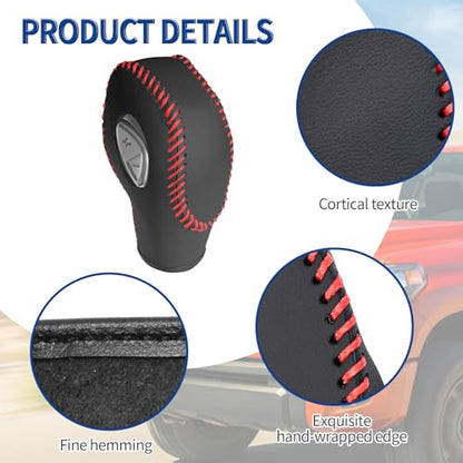 EATAKWARD PU Carbon Fiber Car Gear Shift Knob Cover - Fit for Ford Focus 2012-2016 & Fiesta 2014-2016 / Fusion S & SE 2013-2016 - style: Type A
