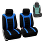 FH Group Car Seat Covers Sports Seat Covers Front Seats Only, Airbag Compatible Blue Black Automotive Seat Cover Combo Small Car Seat Cover Design Universal Fit Interior Accessories Cars Trucks SUVs - color: Blue