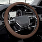Car Steering Wheel Cover, Silicone Car Steering Wheel Protective Cover, 33-40 CM Anti-Slip Soft Comfortable Steering Wheel Cover for Women Men, Universal Accessories Fit Cars Trucks SUVs (Coffee) - color: Coffee