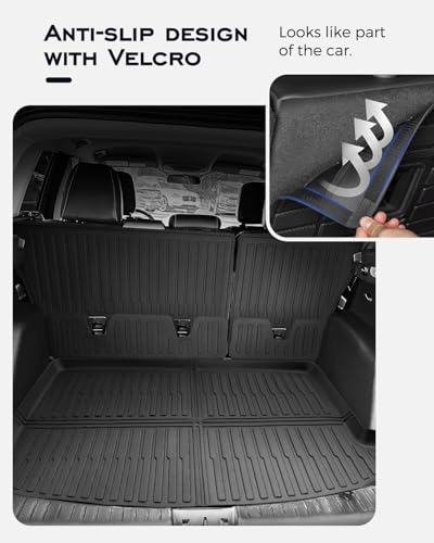 Custom Fit Floor Mats & Cargo Liner & Rear Seat Back Protectors for Ford Escape 2013-2019, All-Weather Rubber Mats, Full Interior Protection for SUV, Durable & Easy to Clean