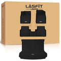 LASFIT Floor Mats & Cargo Mats for Volkswagen ID.4 2021-2026, All Weather TPE Custom Fit Floor Liners for VW ID.4 1st & 2nd Row Car Mats & Trunk Mats, Black - size: 2)2021-2026|For VW ID.4|Floor & Cargo