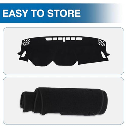 KUST Black Dash Cover for Subaru Crosstrek 2024 2025 2026 Non-Slip Dashboard Cover Polyester Interior Accessories for Subaru Crosstrek Custom Fit Dash Mat Sunshade No Glare - size: For Crosstrek 24-26
