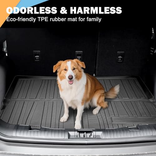 KUST Trunk Cargo Mat for 2020-2026 Ford Escape Accessories, All Weather Cargo Liner Rear Trunk Liner TPE Rubber Raised Edge - size: For 2020-2026 Escape | Trunk Mat