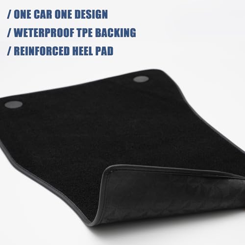 Carpet Floor Mats Fit for VW Tiguan 2018-2024, Custom Fit All Weather Anti-Slip Waterproof Floor Liners - 3pc