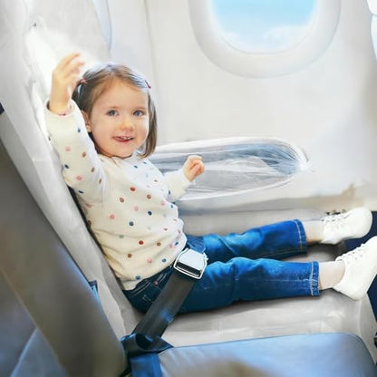 4 Pack Disposable Airplane Seat Covers, 60 x 24 Inches Non-Woven Fabric Seat Protector with Armrest Cover for Travel, Train, Bus, Rental Car, Office & Movie Theatre