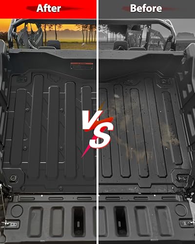 TPE Cargo Liner for Honda Pioneer 1000-3 1000-6 2016-2025, Rear Cargo Bed Mat Thick Anti-Slip All Weather Protection Slush Liner for Honda Pioneer 1000 3/6 Seat Accessories, Not for 1000-5