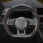 Suede Thin Car Steering Wheel Cover, 2 Piece, Suitable for Round and D Shaped Steering Wheels, Mocha - color: Mocha, size: 2pcs: Fits Round/D-Shaped Steering Wheels