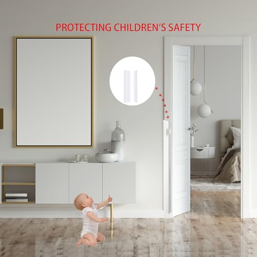 Door Pinch Guard Baby Proofing, Door Hinge Cover, Door Protector for Kids Finger Safety, Door Finger Pinch Guards Heavy Duty, Door jam Shield,JuneSisters 2