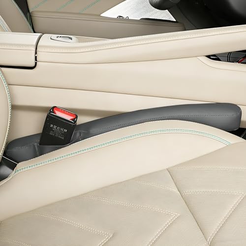 2PCS Car Seat Gap Filler, Soft Foam Automotive Organizer to Fill The Gap Between Seats Console Stop Things from Dropping, Vehicle Seat Side Gap Stopper, Universal for Truck SUV (Gray) - color: Gray