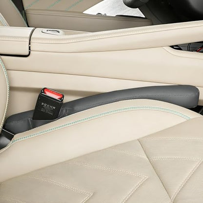 2PCS Car Seat Gap Filler, Soft Foam Automotive Organizer to Fill The Gap Between Seats Console Stop Things from Dropping, Vehicle Seat Side Gap Stopper, Universal for Truck SUV (Gray) - color: Gray
