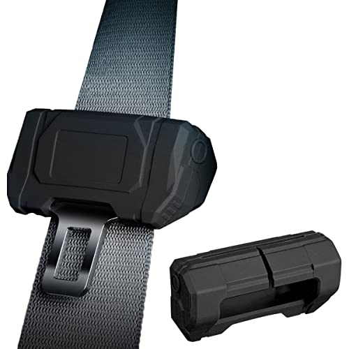 Car Universal Seat Belt Clips Cover,Seat Belt Buckle Protector for Car, Anti-Scratch Silicon Seat Belt Buckle Protector (Black, Large Size)