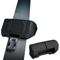 Car Universal Seat Belt Clips Cover,Seat Belt Buckle Protector for Car, Anti-Scratch Silicon Seat Belt Buckle Protector (Black, Large Size)