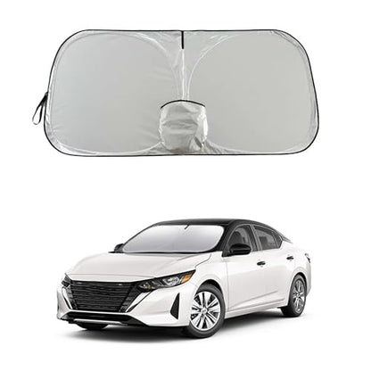 Sentra Versa Frontier Dedicated Windshield Sun Shade, Sunshade Windshield Visor for Nissan Sentra 2007-2025, Versa 2012-2025. - size: Nissan Sentra Versa Frontier