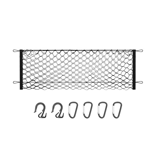 Canvcle Truck Bed Cargo Net for 2019-2025 2026 GMC Sierra 1500/2020-2026 Chevy Silverado 2500 3500 Accessories Envelope Style Mesh Trunk Net Organizer and Storage Stretchable Nylon Rear Cargo Netting - style: for Chevy Silverado