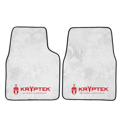 Coverking Universal Car Floor Mats Set of 2 (Front Driver and Passenger) Kryptek Wraith Camo - All-Weather Protection for Mud, Dirt, Rain, Spills, Non-Slip Backing, Fits Cars Trucks SUVs Jeeps - style: Kryptek Wraith